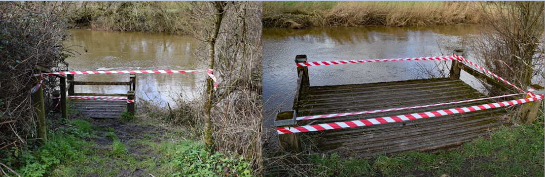 The Disabled Platforms on the Bull Stretch are now closed until further notice. Sturminster Council has declared them unsafe