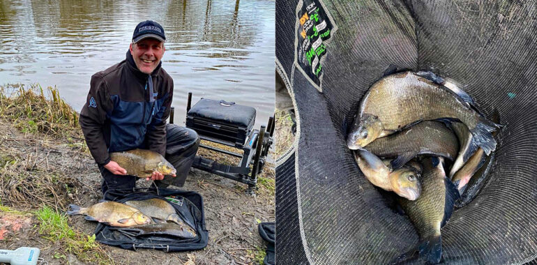The river continues on top form. Rob Manns had a great session this week and found the bream in Stur Pool present and on the feed.