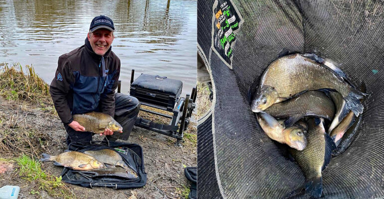 The river continues on top form. Rob Manns had a great session this week and found the bream in Stur Pool present and on the feed.