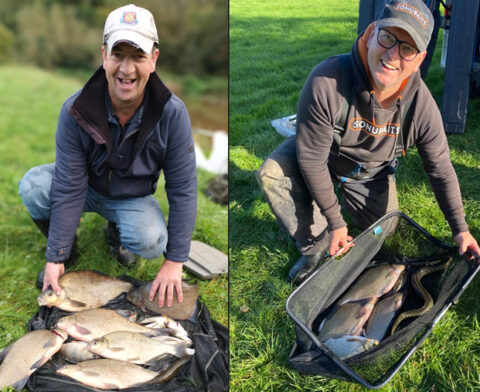 Sunday 22 October 2023 Match at Big Ham – Jeff Sibley & Ian Paulley  with some nice skimmer bream in difficult conditions