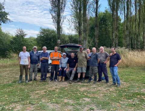 A good turnout for the work party at Mappowder Lakes on Saturday. Although we are concerned about the low water levels, it has given us better access to remove fallen branches and other snags as well as being able to trim back growth around the lakes.