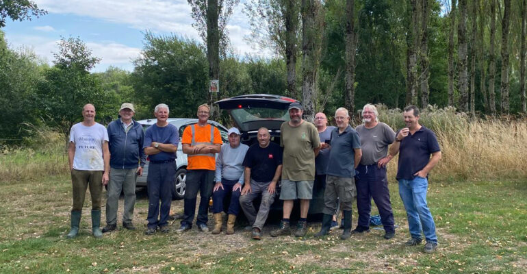 A good turnout for the work party at Mappowder Lakes on Saturday. Although we are concerned about the low water levels, it has given us better access to remove fallen branches and other snags as well as being able to trim back growth around the lakes.